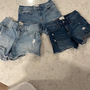 3 pairs Abercrombie Jean shorts